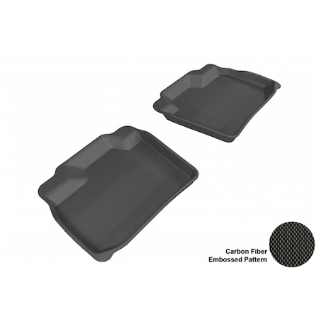 3D Maxpider FOR NISSAN LEAF 2011-2013 KAGU BLACK R2 Floor Mat L1NS04921509